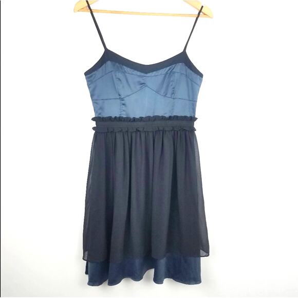 BCBGeneration | Blue & Black Mini Dress 4 - Picture 1 of 6